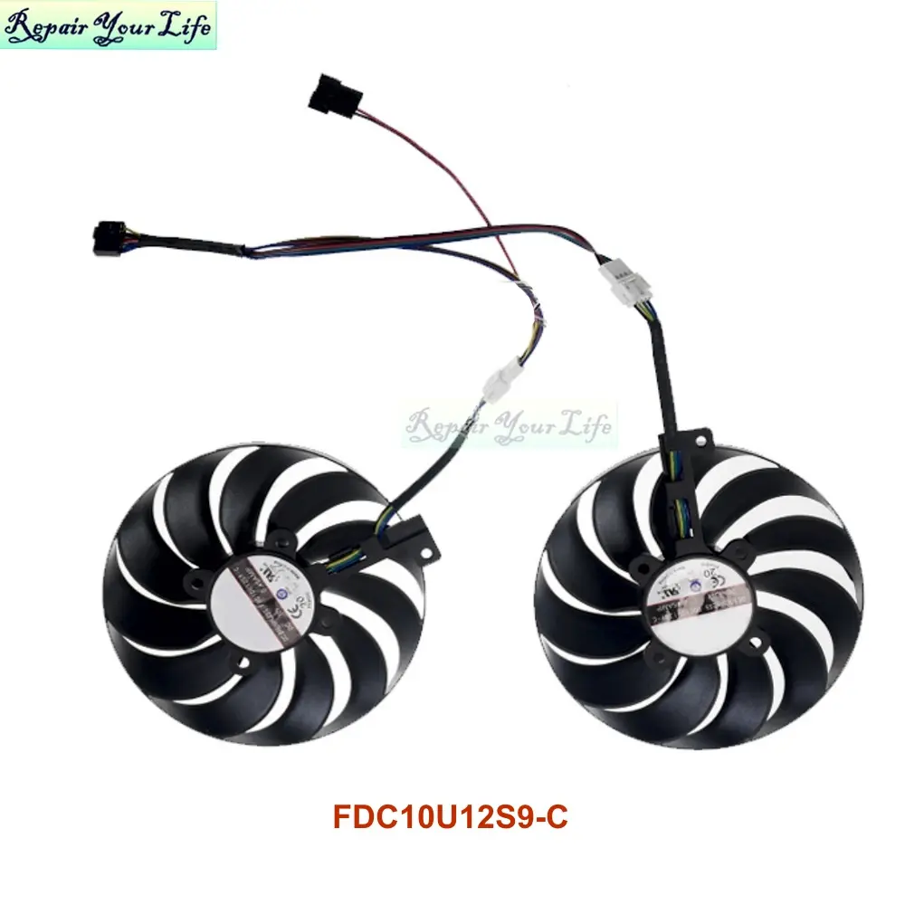 95MM Graphics Card Fan for ASUS DUAL RX5500XT RX5600 PC GPU Cooling Cooler T129215SU PLD10010S12HH FDC10U12S9-C DC12V 4Pin new