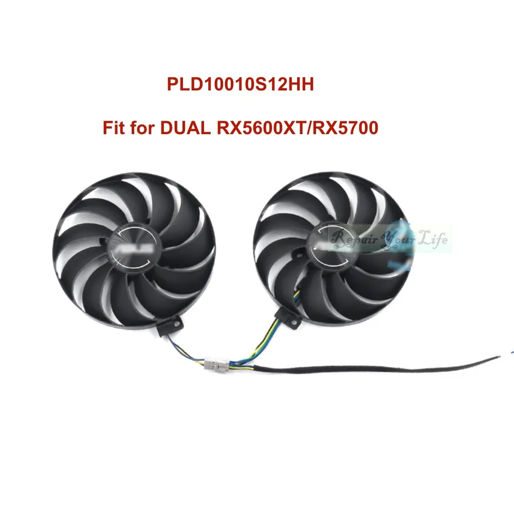 95MM Graphics Card Fan for ASUS DUAL RX5500XT RX5600 PC GPU Cooling Cooler T129215SU PLD10010S12HH FDC10U12S9-C DC12V 4Pin new