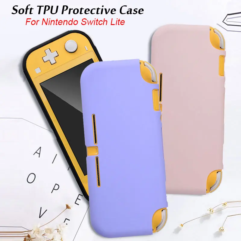 Candy Color Case For Nintendo Switch Lite Game Console Soft TPU Silicone Protective Sleeve Cover NS Lite Skin Shell Accessories