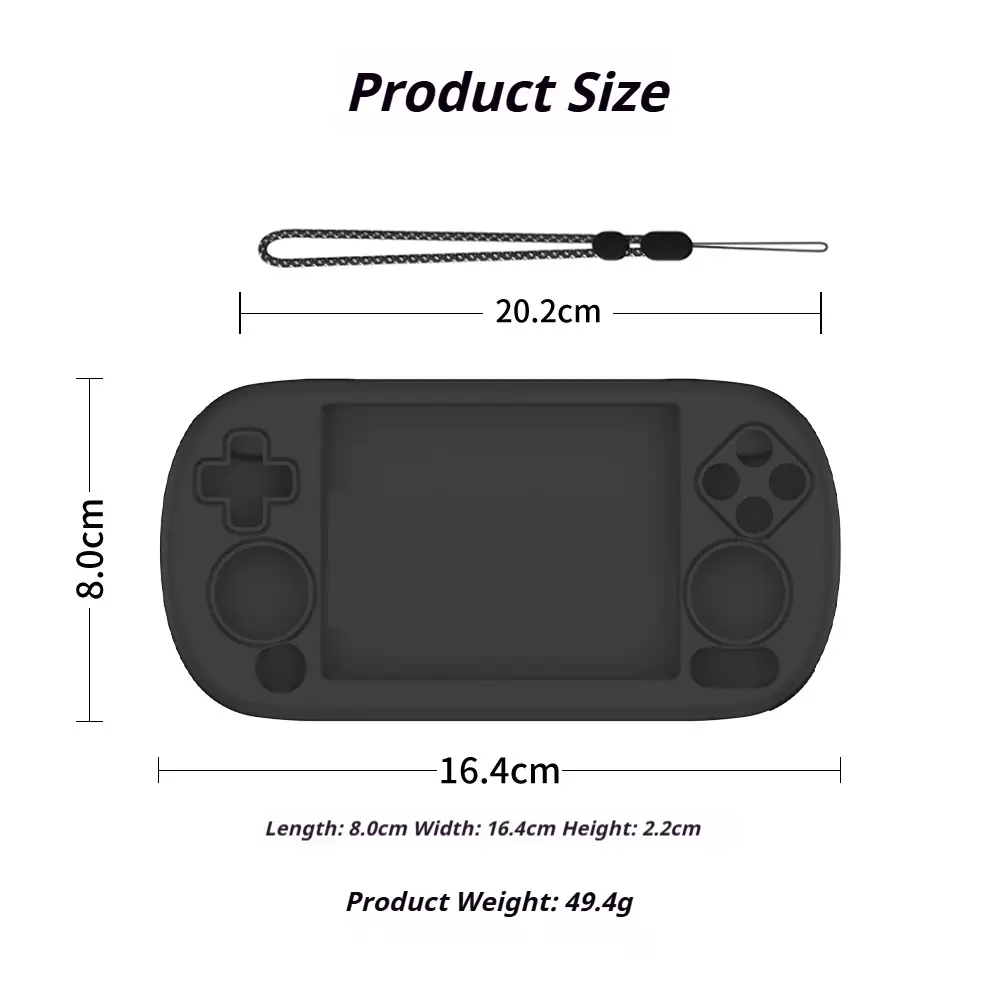 Silicone Case for Anbernic RG40XX H Console Soft Skin Case Cover Protective Shell Sleeve Anti-Scratch Protector Game Accessories