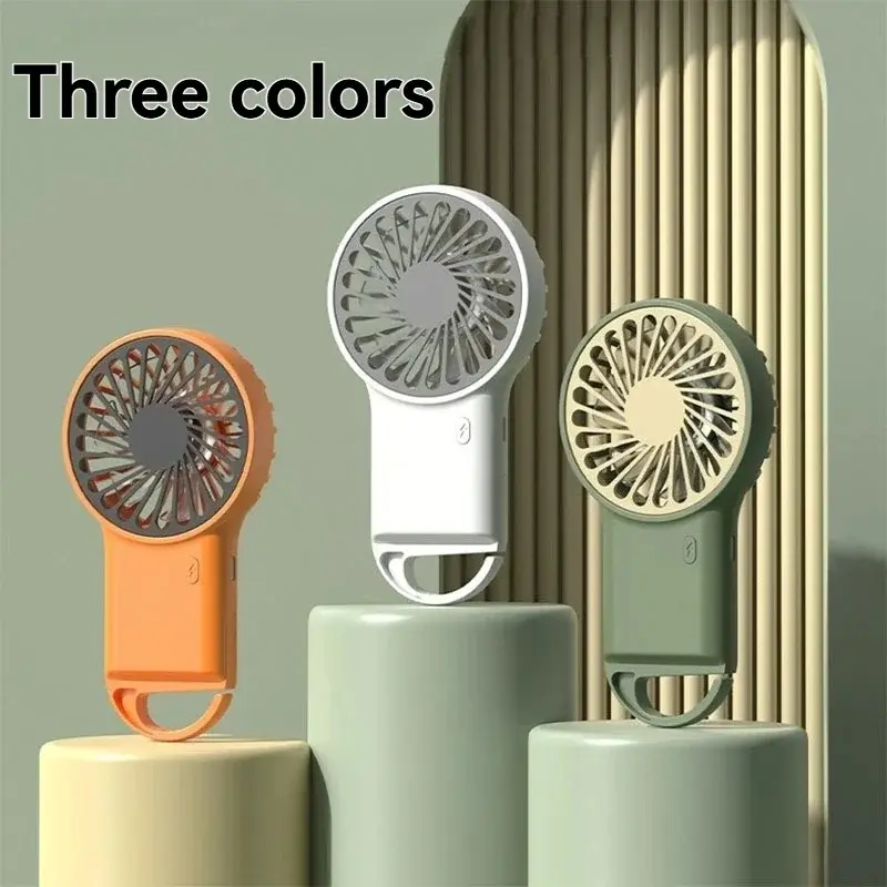 Xiaomi Mini Fan Foldable Handheld Desktop USB Rechargeable Cartoon Design With Hook For Mountaineering Outdoor Home Office New