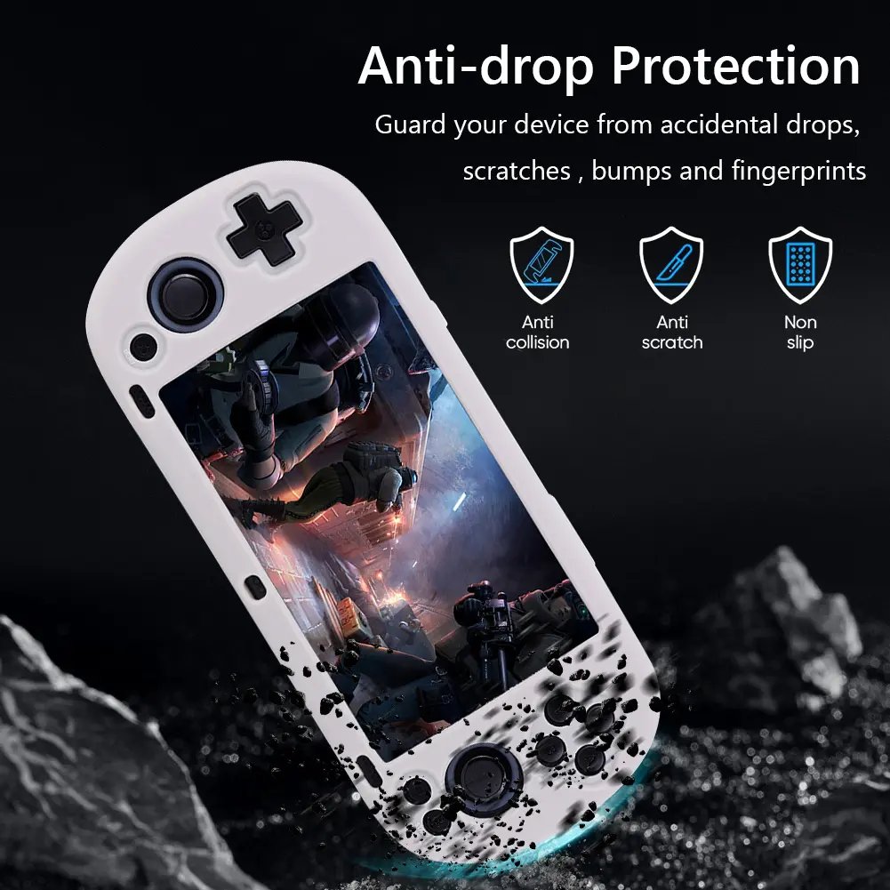 Silicone Case Protective Cover Anti-Scratch Protective Case Protector Shell Sleeve for Trimui Smart Pro Game Console Accessories