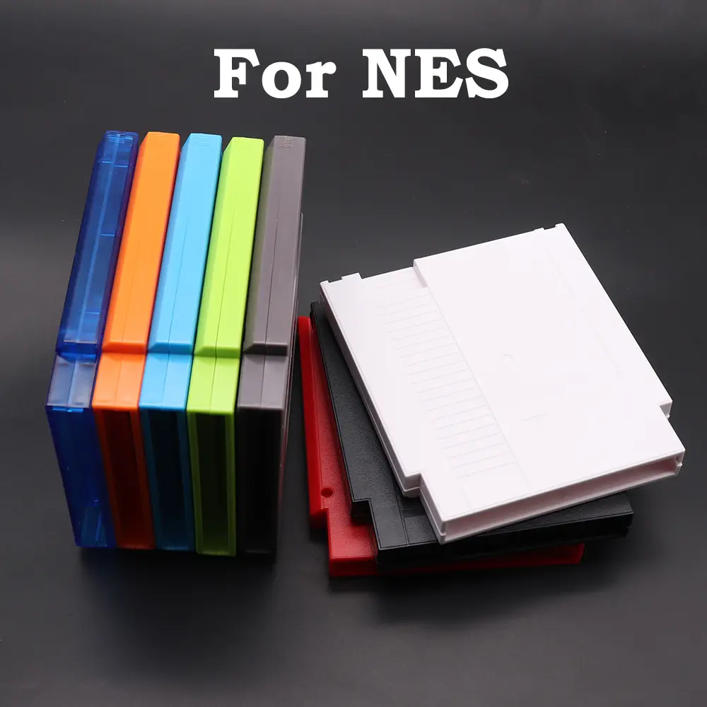 Hard Plastic Case Game Card Cartridge Shell Cover For NES 60Pin To 72Pin Converter Storage Box With 3 Screws