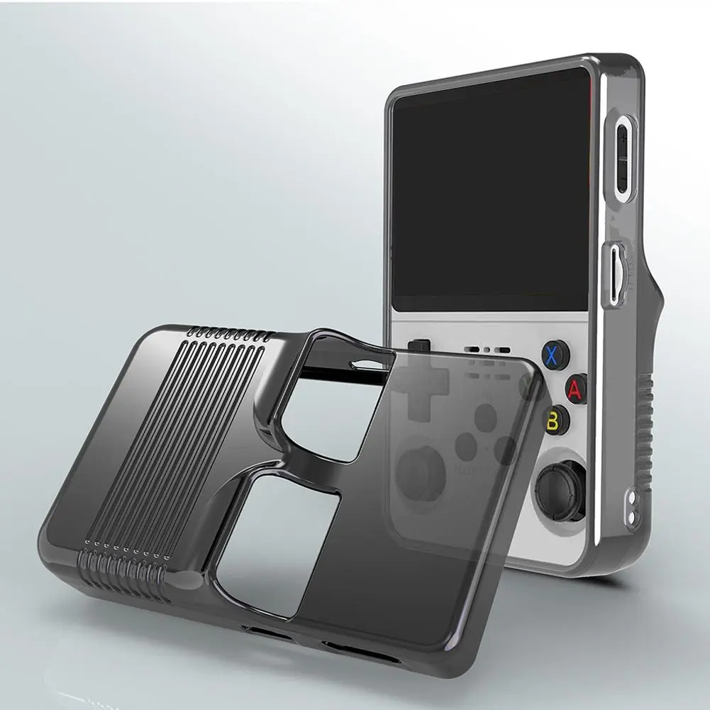 Transparent TPU Case For R36S Handheld Game Console Protective Cover Anti-Scratch Anti-fall Storage Box