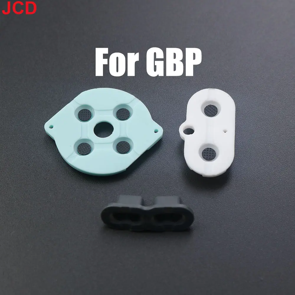 JCD 1 Set Rubber Conductive Buttons For Game Boy Classic GB GBA GBC  GBP GBA SP GBM Silicone pad Keypad A-B D-pad button