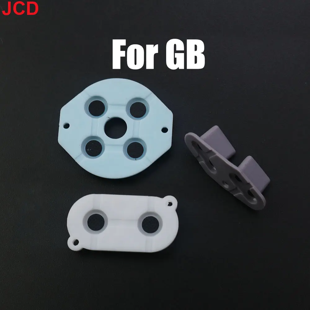 JCD 1 Set Rubber Conductive Buttons For Game Boy Classic GB GBA GBC  GBP GBA SP GBM Silicone pad Keypad A-B D-pad button