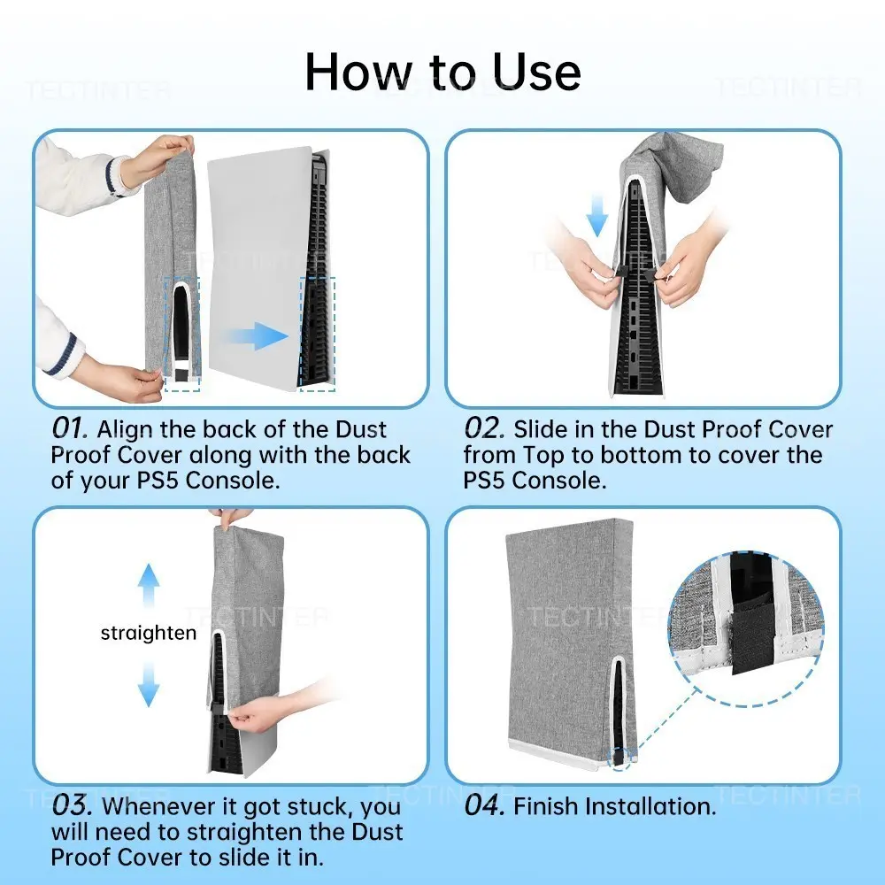 For PS5 Console Protector Dust Proof Protective Case Waterproof Cover Anti-scratch For PlayStation 5 PS5 Games Accessories