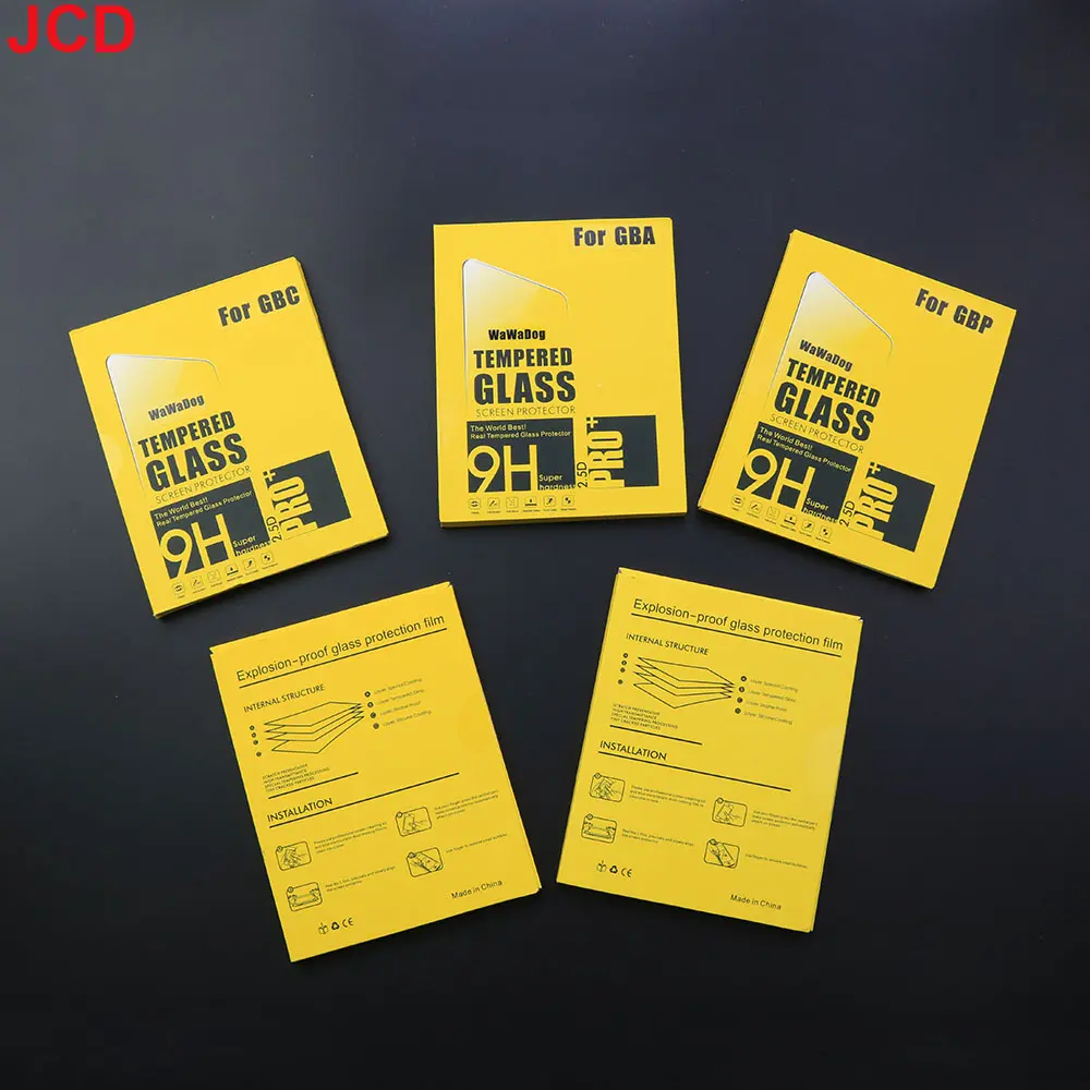 JCD 1pcs Protective film Anti Scratch Tempered Glass protector For Gameboy GB GBA GBC GBP GBA SP Game Console Screen Protector