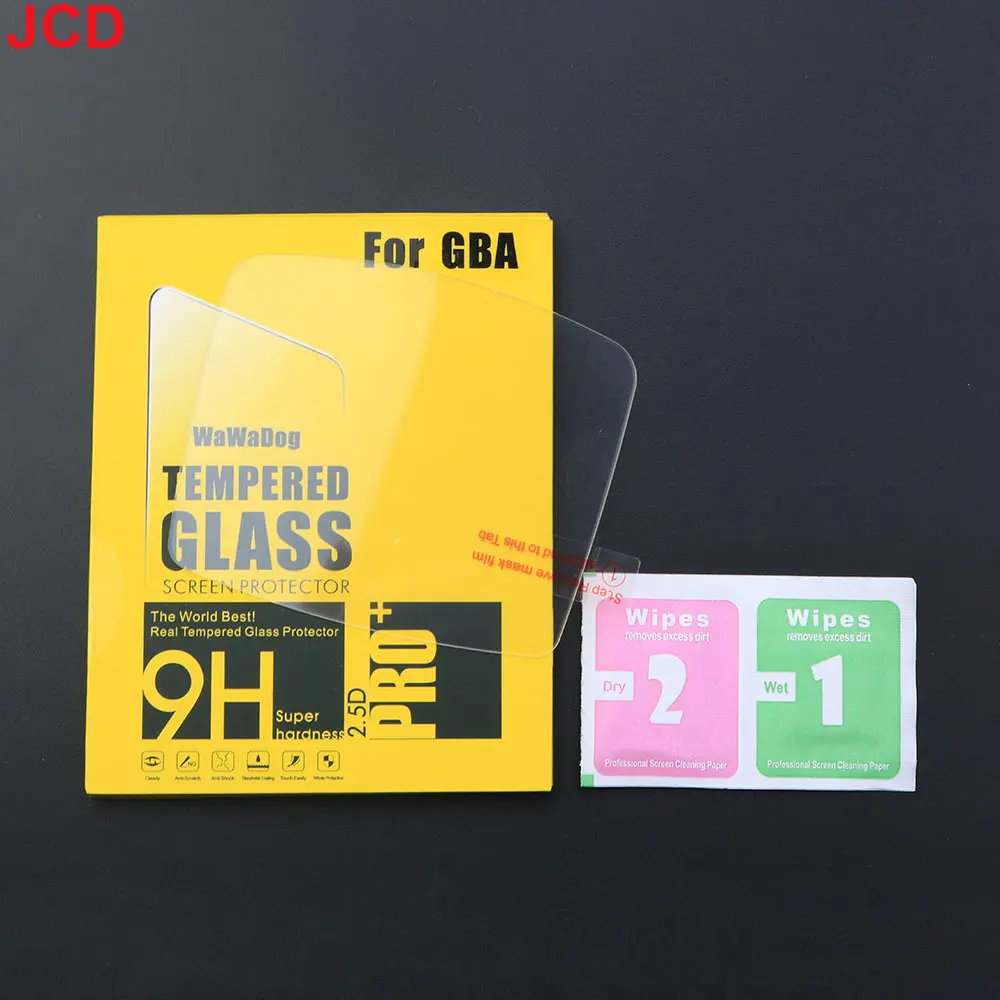 JCD 1pcs Protective film Anti Scratch Tempered Glass protector For Gameboy GB GBA GBC GBP GBA SP Game Console Screen Protector