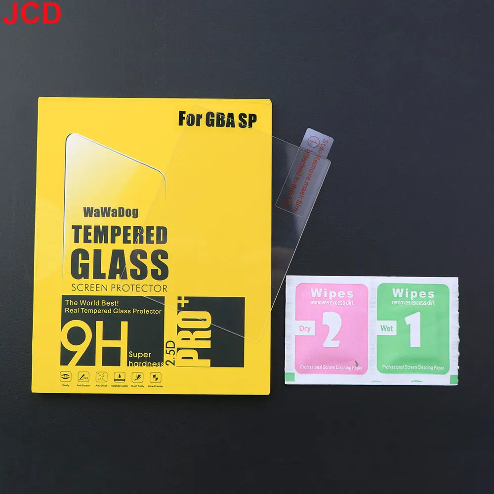 JCD 1pcs Protective film Anti Scratch Tempered Glass protector For Gameboy GB GBA GBC GBP GBA SP Game Console Screen Protector