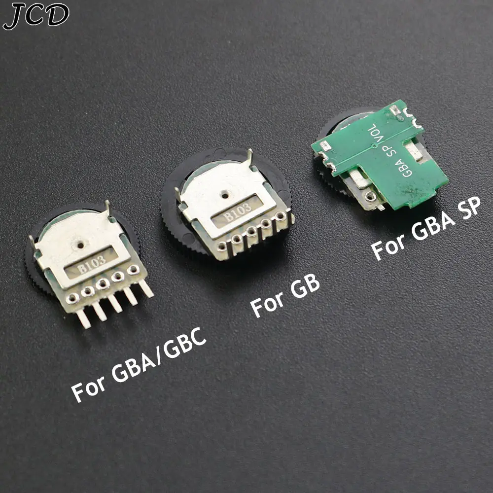 JCD 5PCS Replacement Volume Switch For Game Boy GB GBA GBC GBA SP Motherboard Potentiometer