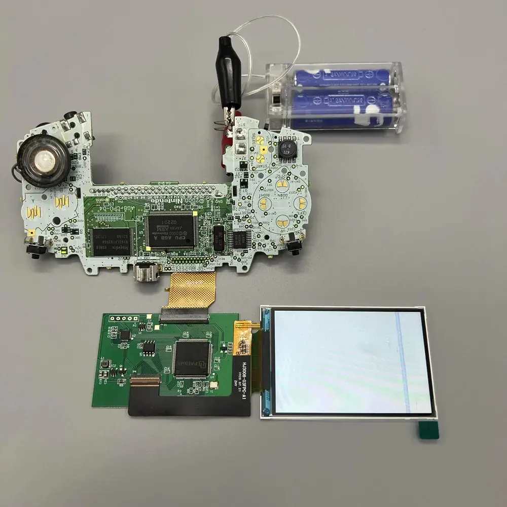 3.0 Inches GBA IPS LCD For GBA/Nintendo GAME BOY ADVANCE.Support Pixel Display.No Need To Cut The Shell
