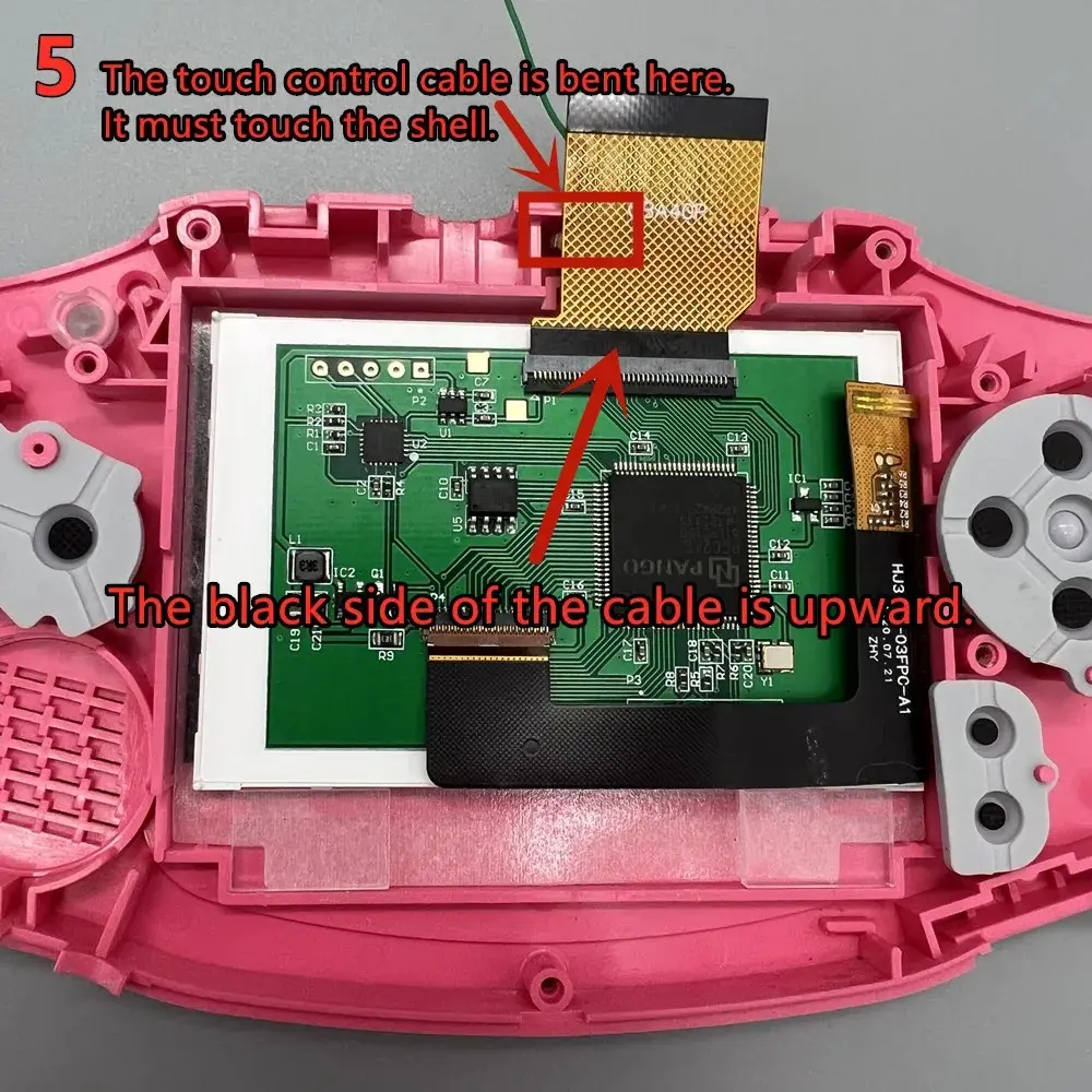 3.0 Inches GBA IPS LCD For GBA/Nintendo GAME BOY ADVANCE.Support Pixel Display.No Need To Cut The Shell