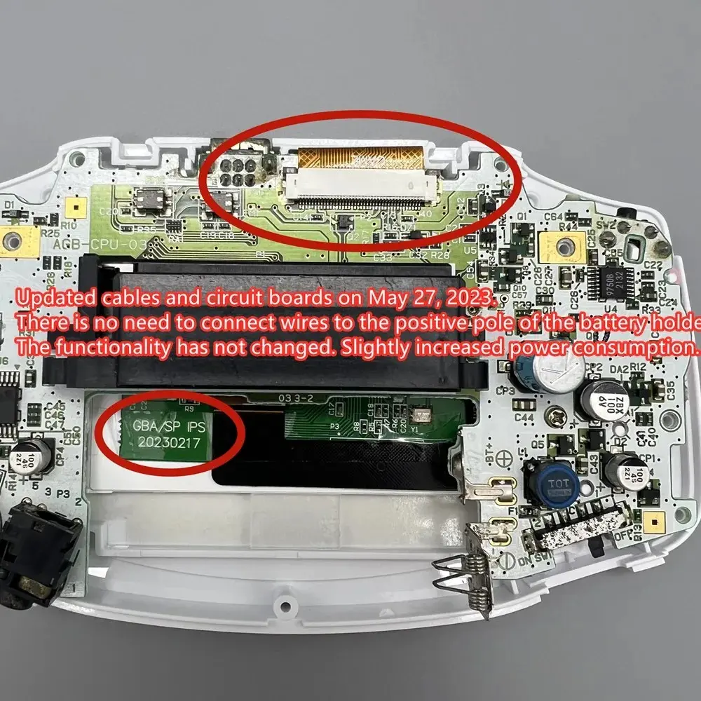 3.0 Inches GBA IPS LCD For GBA/Nintendo GAME BOY ADVANCE.Support Pixel Display.No Need To Cut The Shell