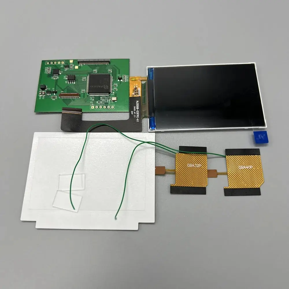 3.0 Inches GBA IPS LCD For GBA/Nintendo GAME BOY ADVANCE.Support Pixel Display.No Need To Cut The Shell