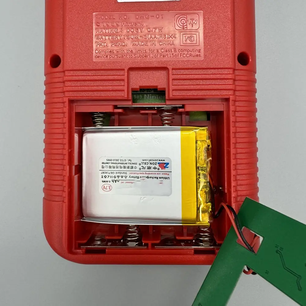 Rechargeable Battery 1500mAh For GB/Nintendo Game Boy Polymer lithium battery supports original packaging