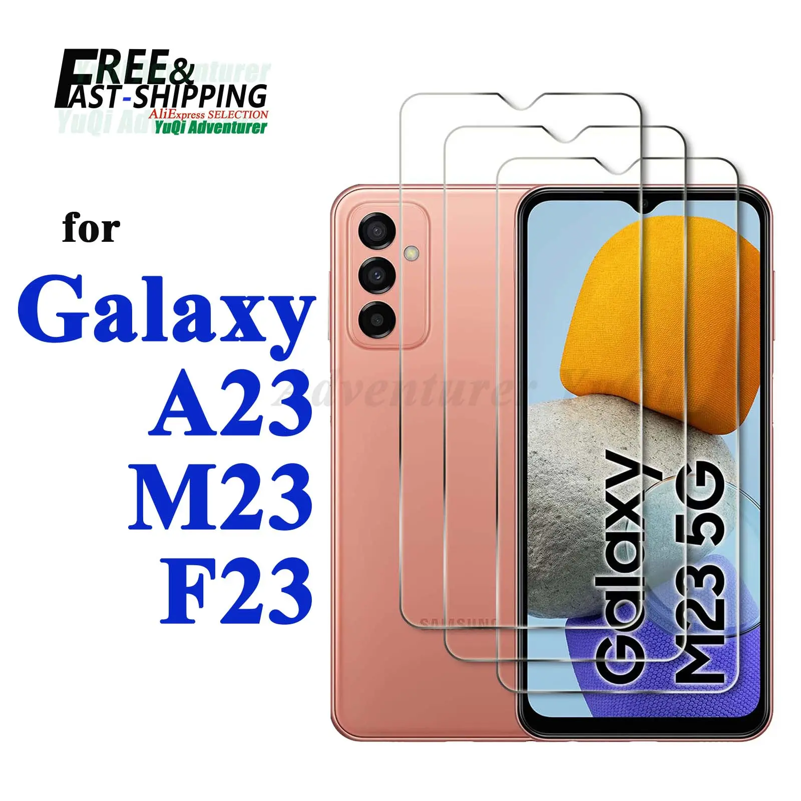 Screen Protector For Galaxy A23 M23 F23 Samsung Tempered Glass High Aluminum 9H Transparent Clear Case Friendly