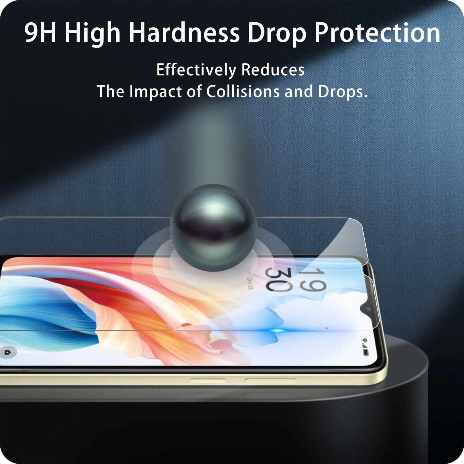 For OPPO A18 Screen Protector 4G Tempered Glass HD Crystal Clear 9H High Aluminum Transparent  Case Friendly