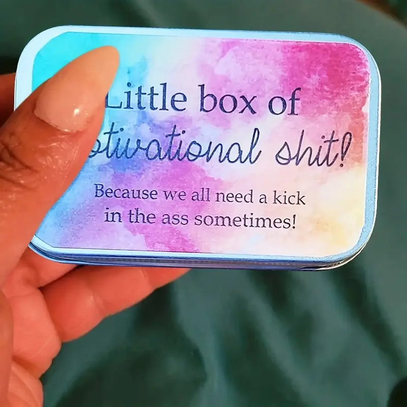 20Zhang/Box Inspirational Quotations Interesting Positive Encouragement Card，Small Business Supplies，Thank You，Birthday Gift，Unu
