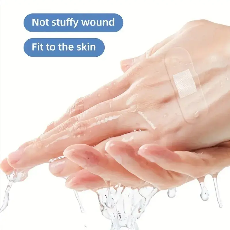 60/100/120pcs Waterproof Breathable Adhesive Bandages DressingsMulti-Scenario Use for Bathing, Swimming, and Outdoor Activities