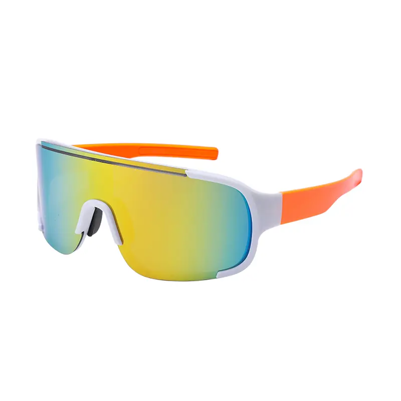 New Large Frame Sunglasses, Riding Windproof Glasses, Mountaineering Running Colorful Trendy Eye Protection Sunglasses 66307