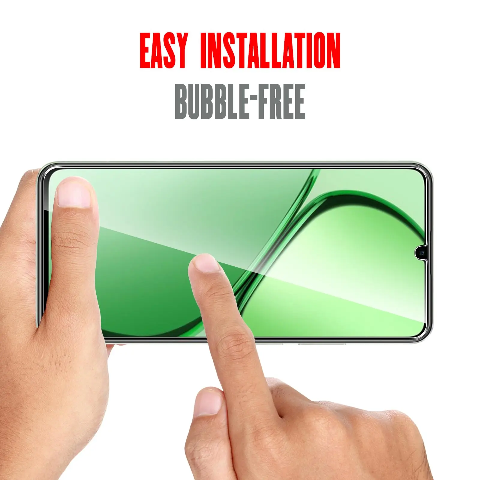 Screen Protector For Realme C63 OPPO, Tempered Glass HD Crystal  9H Anti Scratch Case Friendly High Aluminum