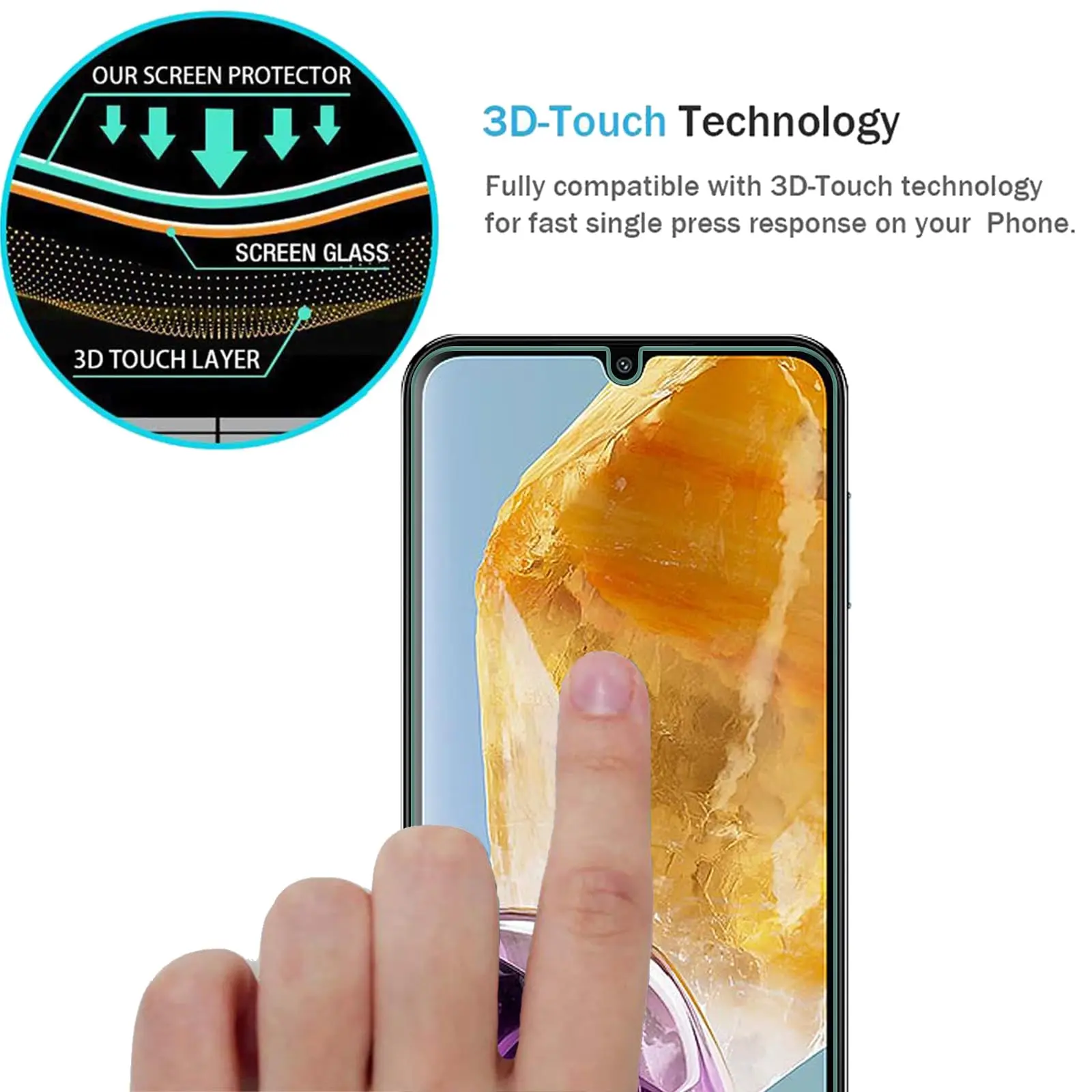 Screen Protector For Samsung Galaxy M15 Tempered Glass HD Crystal High Aluminum 9H  Case Friendly