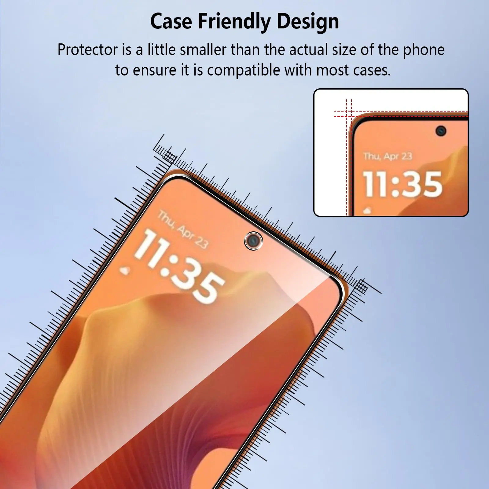 Screen Protector For Motorola Moto G15 6.72 inch Tempered Glass HD Crystal Mica 9H Anti Scratch Case Friendly Clear