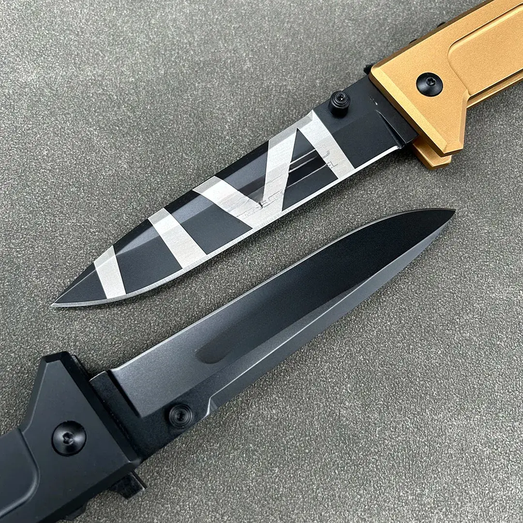 Extr RatioFolding Knife High Hardness Outdoor Survival EDC Tool CNC Aluminum Handle Tactical gear Combat Defense knives