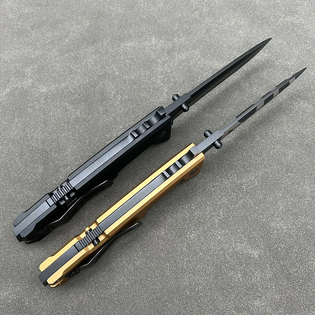Extr RatioFolding Knife High Hardness Outdoor Survival EDC Tool CNC Aluminum Handle Tactical gear Combat Defense knives