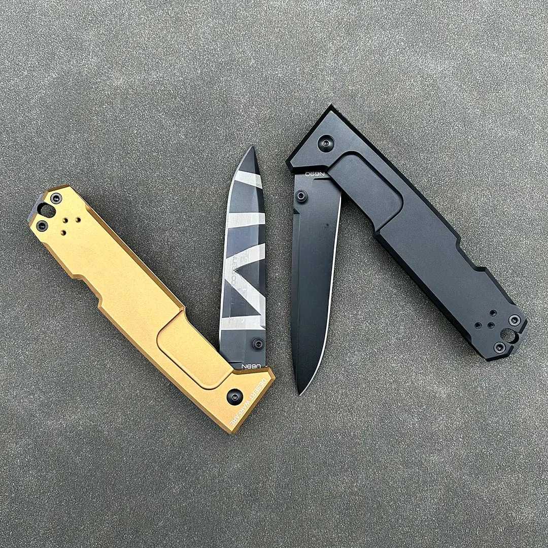 Extr RatioFolding Knife High Hardness Outdoor Survival EDC Tool CNC Aluminum Handle Tactical gear Combat Defense knives