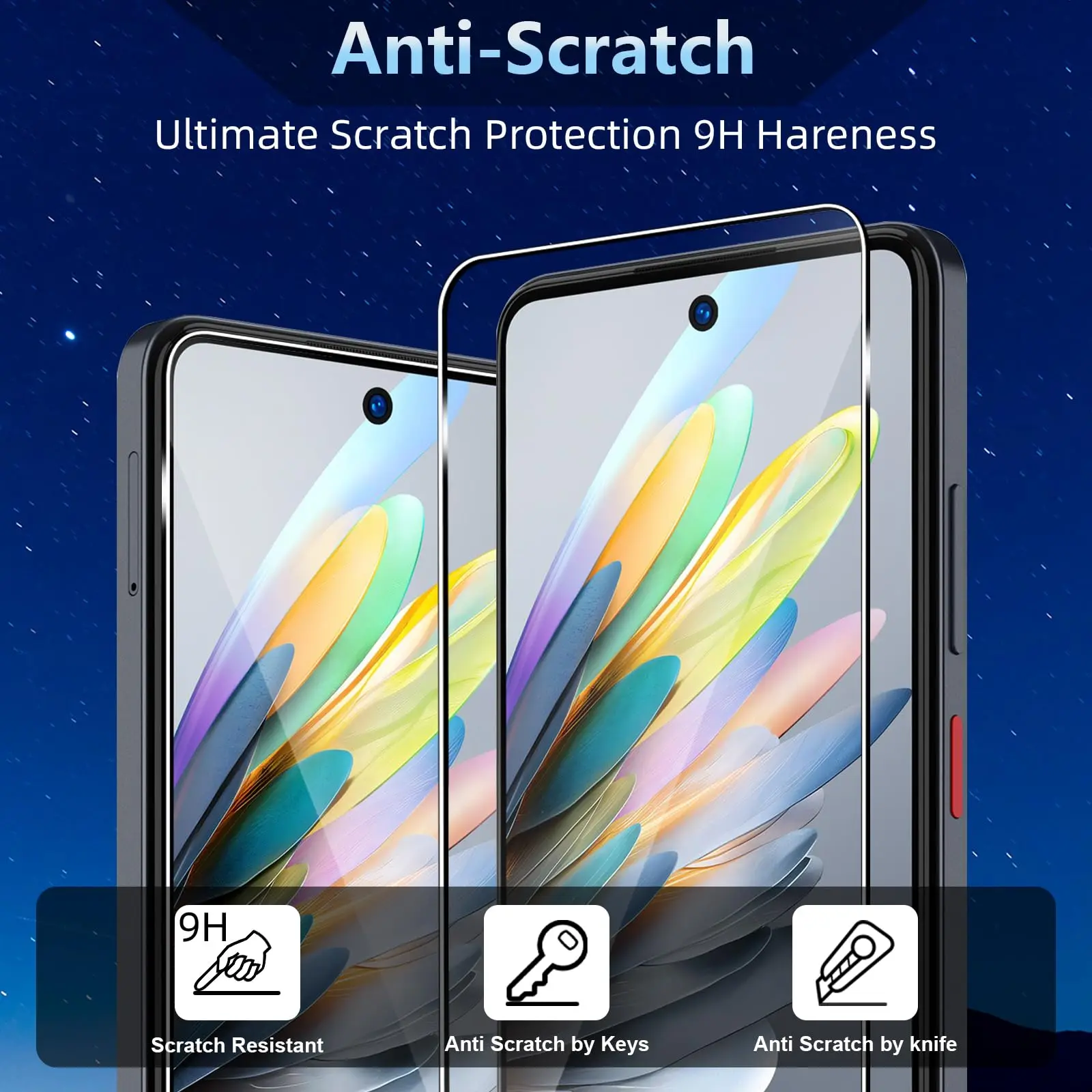 Screen Protector For ZTE Blade A75 4G 5G 6.6 inch Tempered Glass HD Crystal  mica 9H Anti Scratch Case Friendly