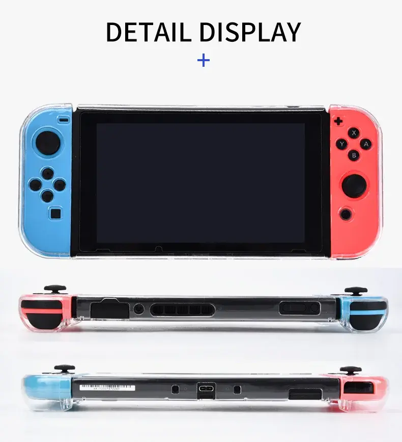 Transparent Protective Case Compatible-Switch Hard Shell Protector Cover Skin For Switch Accessories