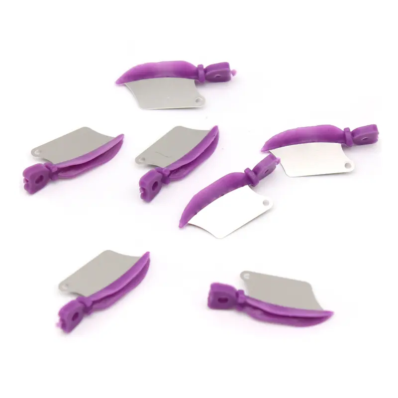 50Pcs/Box Dental Wedge Prime Teeth Interproximal Wedge Guard With Metal Plastic Wedge Knife With Dental Steel Matrix S/M/L