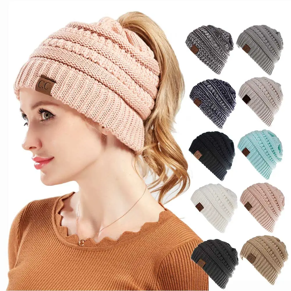 Knitted Hat  Autumn And Winter  Korean Version  Velvet Thickened Pullover Hat Ear Protector Head Cap  Outdoor Cycling Beanie