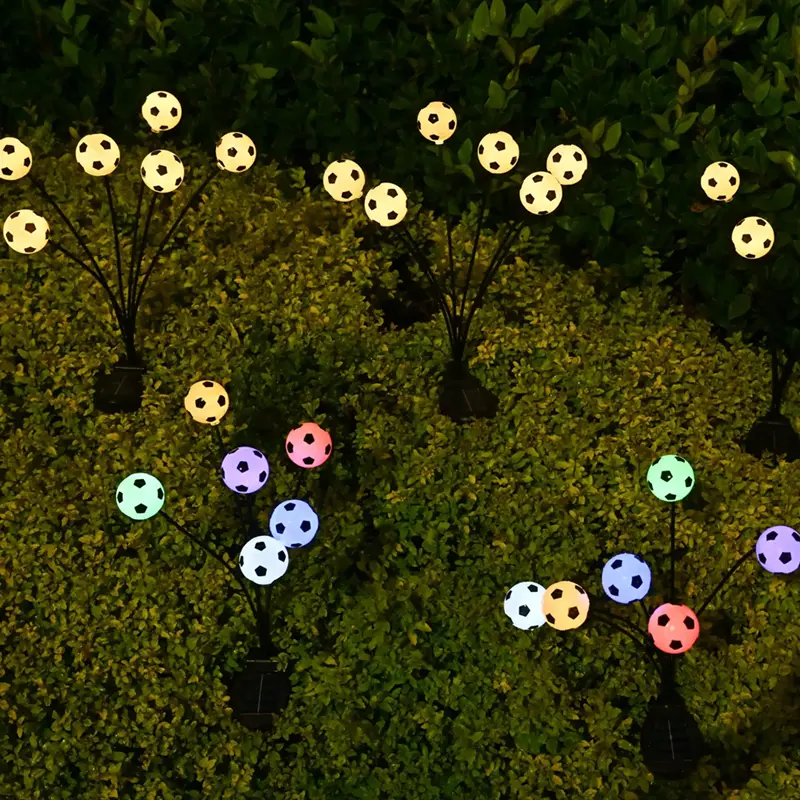 6 LED European Cup decoration Garden Lights-New Upgraded Solar Powered football Lights Outdoor Waterproof light