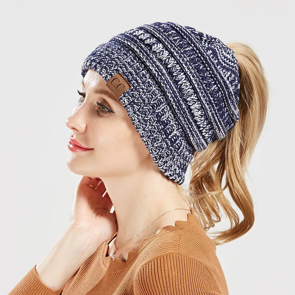 Knitted Hat  Autumn And Winter  Korean Version  Velvet Thickened Pullover Hat Ear Protector Head Cap  Outdoor Cycling Beanie