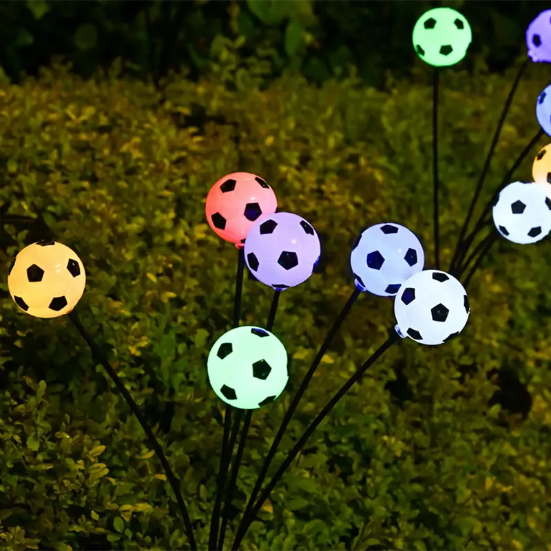 6 LED European Cup decoration Garden Lights-New Upgraded Solar Powered football Lights Outdoor Waterproof light