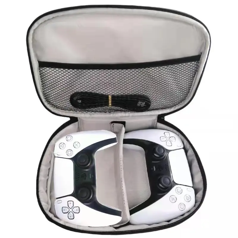 Storage Bag for PS4 PS5 Dual Controller Portable Carrying Case DualSense Gamepad Travel Shockproof Handbag for Switch Pro/Xbox