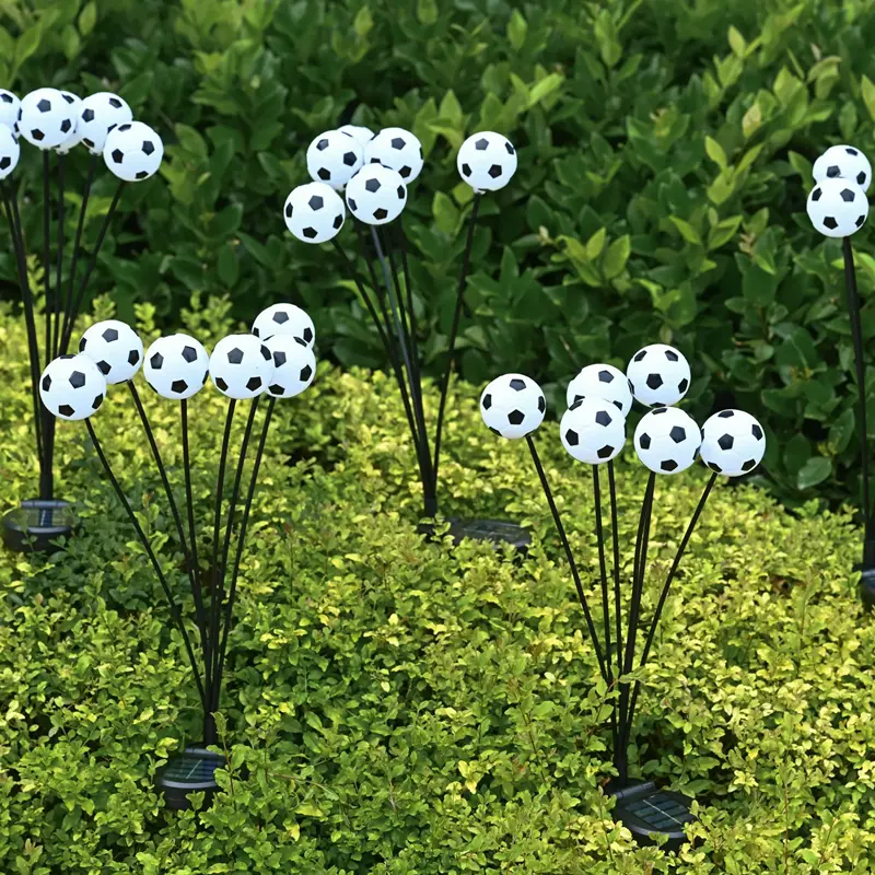 6 LED European Cup decoration Garden Lights-New Upgraded Solar Powered football Lights Outdoor Waterproof light