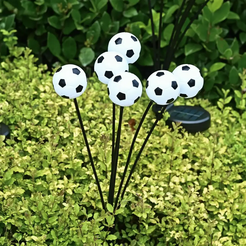 6 LED European Cup decoration Garden Lights-New Upgraded Solar Powered football Lights Outdoor Waterproof light