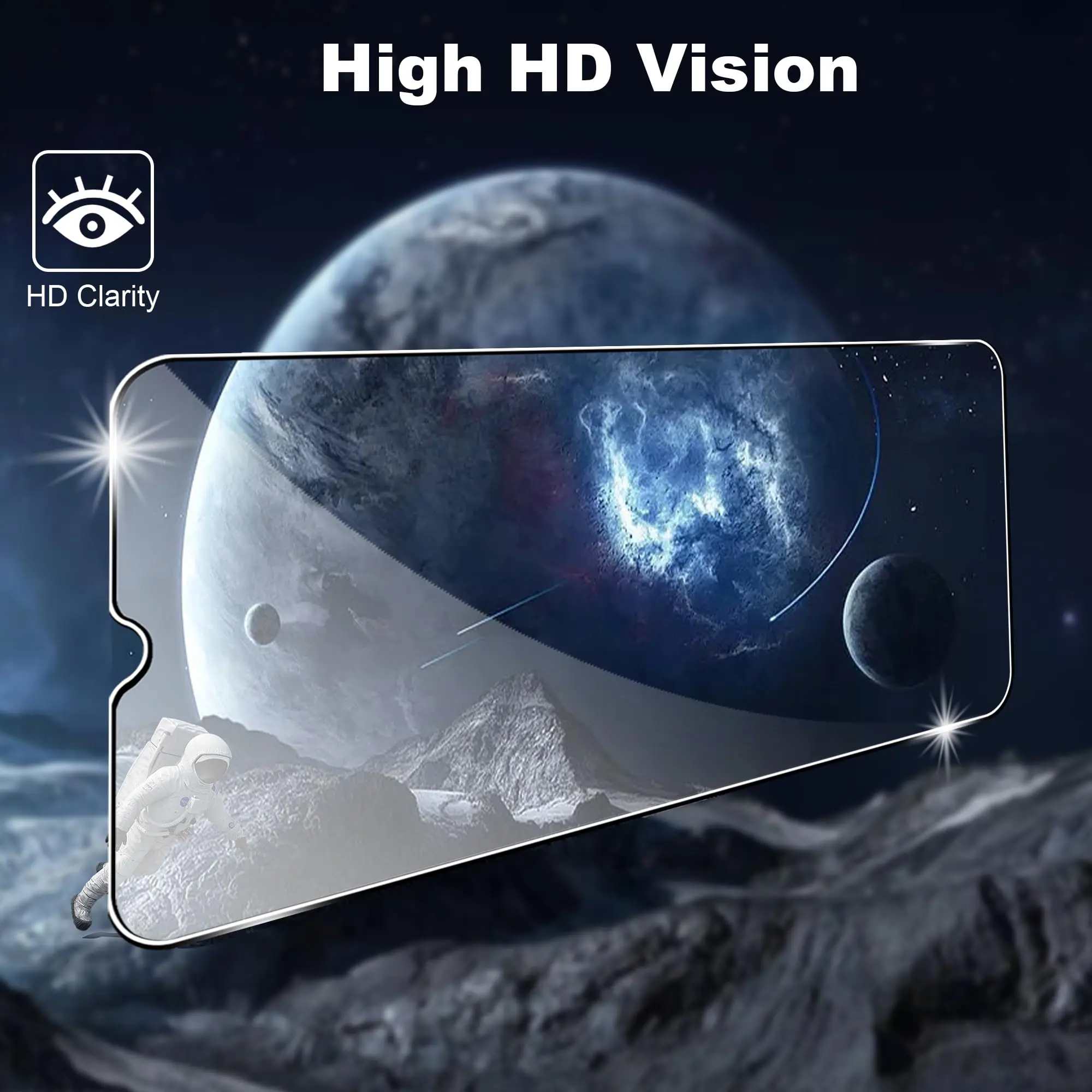 Screen Protector For Samsung Galaxy A15 4G 5G, Tempered Glass HD Crystal  9H Anti Scratch Case Friendly High Aluminum