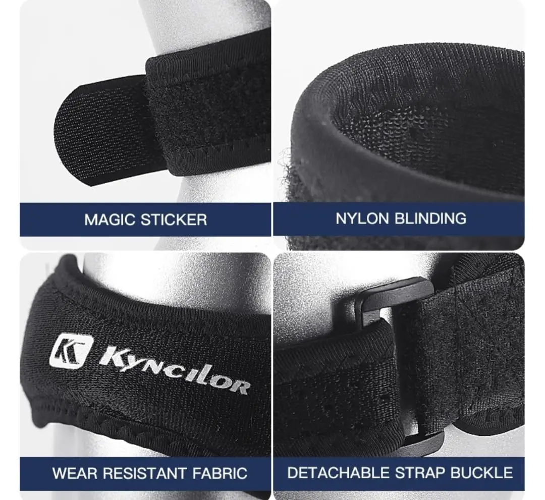 1 Pcs Adjustable Knee Pad Pain Relief Patella Stabilizer Knee Brace Support for Hiking Football Basketball Running Sport