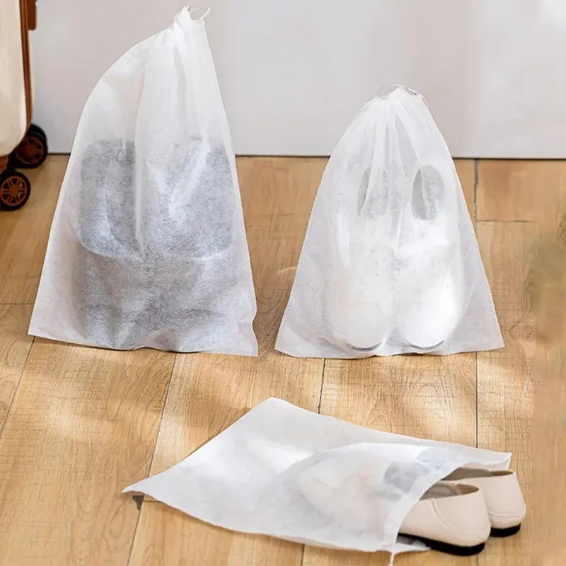 10pcs Shoes Storage Bag Organizer Non-woven Travel Portable Bag Waterproof Pocket Classified Hanging Bags