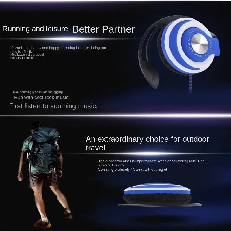 Auriculares Con Gancho Para La Oreja, Audífonos Con Cable De Bajo Ruido, HIFI, Graves Pesados, Auriculares De Música Ajustable