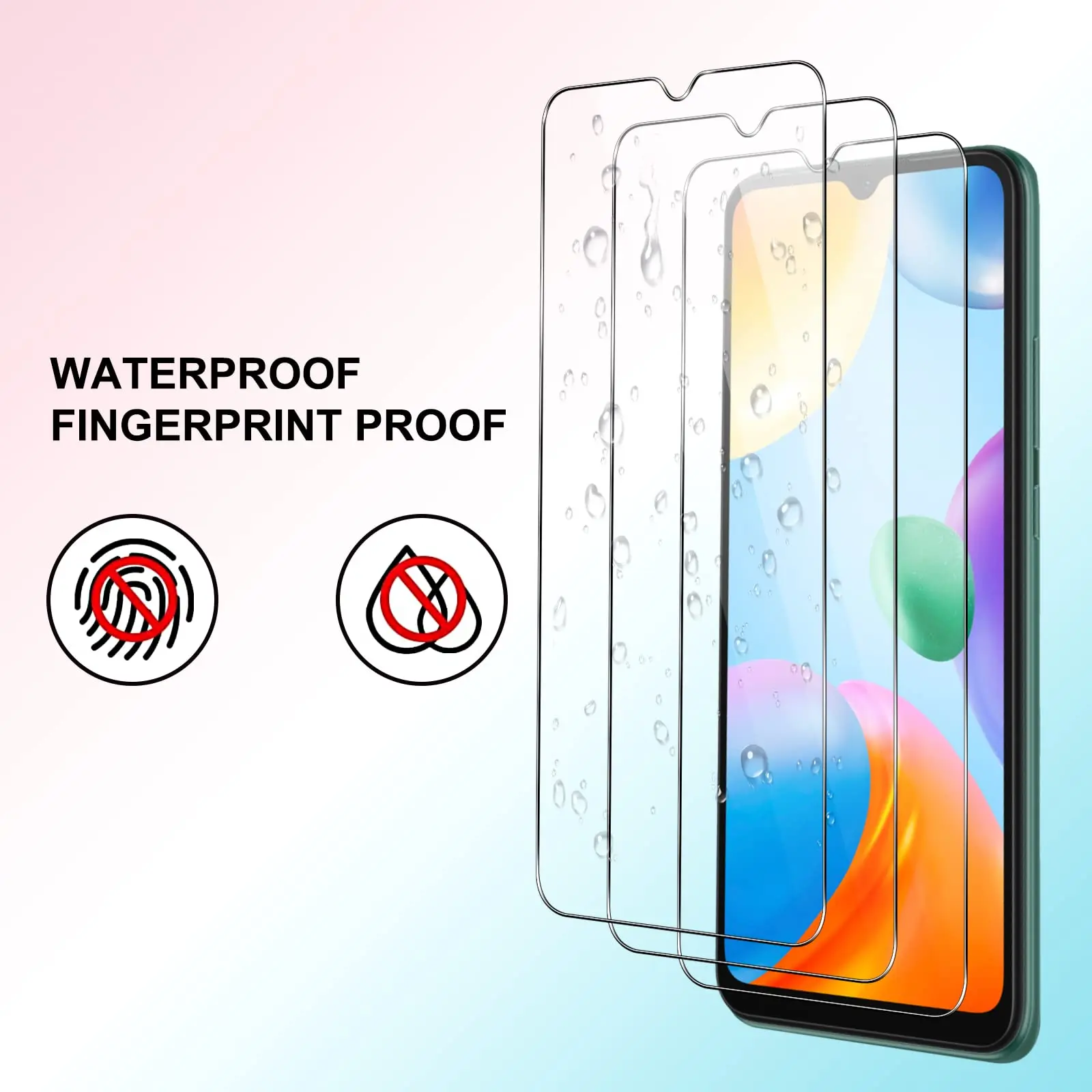 Screen Protector For POCO C40 Xiaomi Tempered Glass High Aluminum 9H HD Clear Transparent Case Friendly