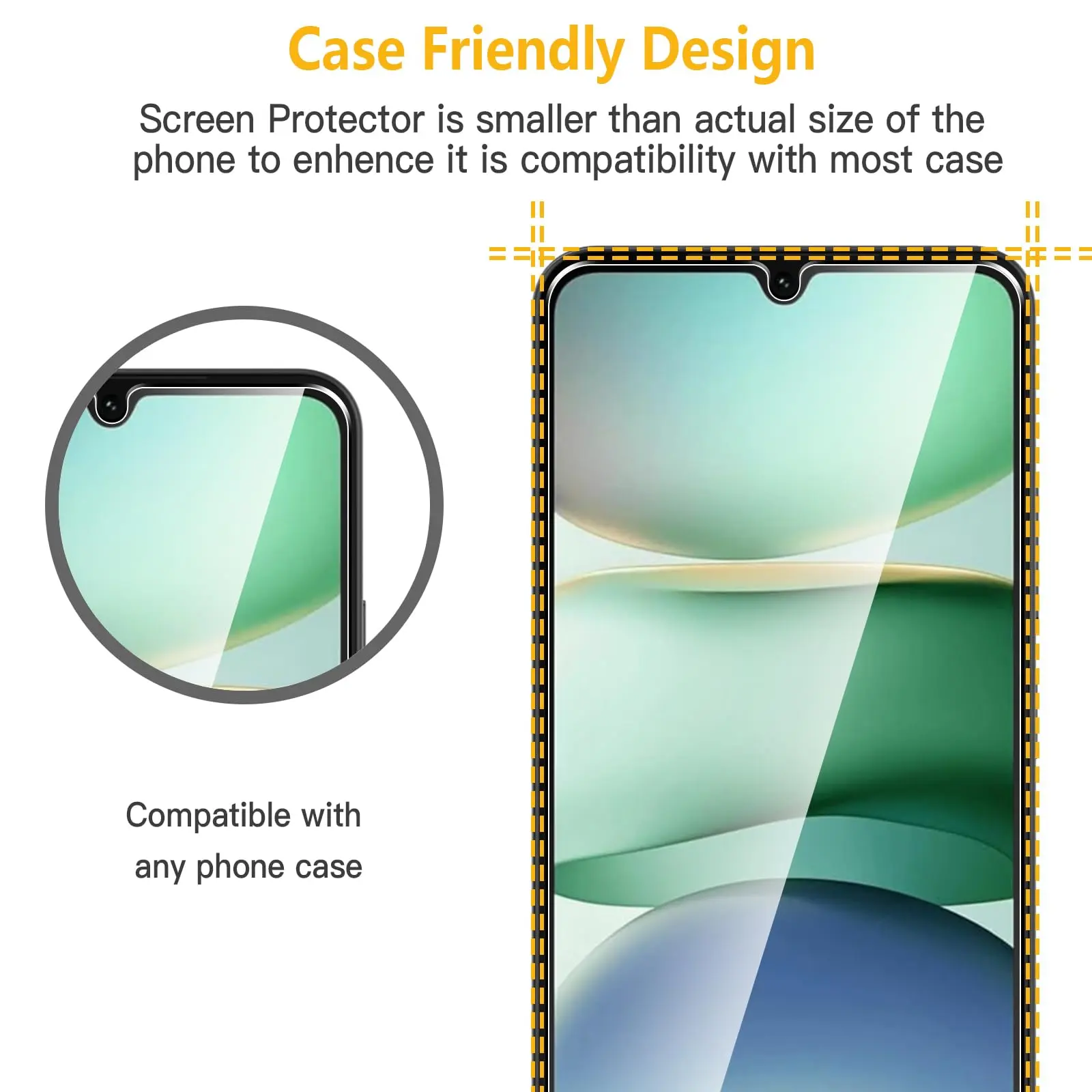 Screen Protector For Xiaomi POCO C71 C75 Tempered Glass HD Crystal High Aluminum 9H Anti Scratch Case Friendly