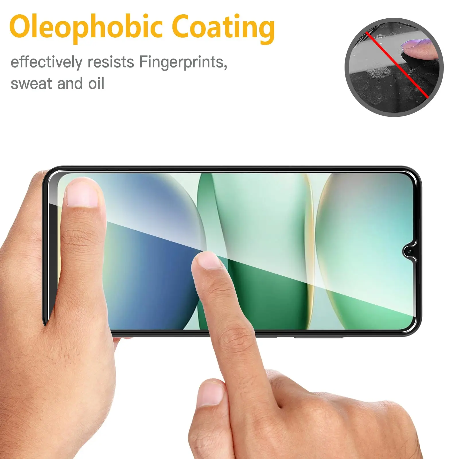 Screen Protector For Xiaomi POCO C71 C75 Tempered Glass HD Crystal High Aluminum 9H Anti Scratch Case Friendly