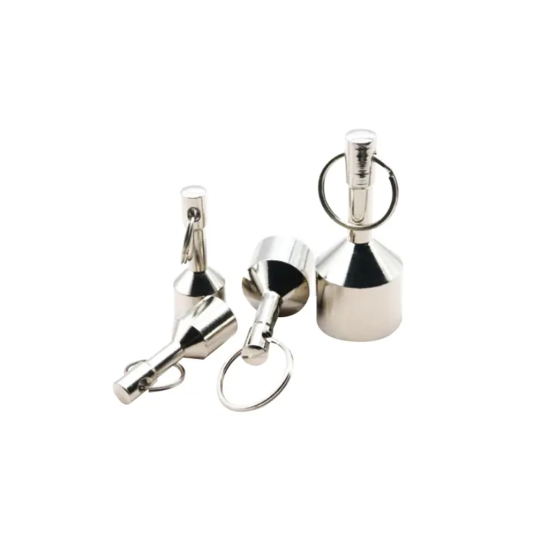Neodymium Magnet Keychain Magnets Keychain Pocket Neodymium Magnets for Testing Brass Jewelry Test Magnet Hanging Keys Holder