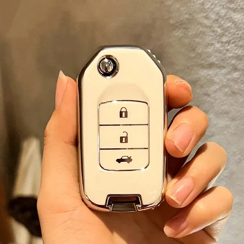 New TPU Car Smart Key Case Cover Fob Protection Shell Holder For Honda 2016 2017 CRV Pilot Accord Civic Auto Key Accessories